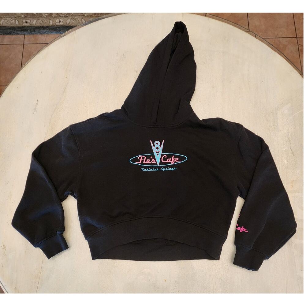 Pixar Women's Cropped Hoodie SZ XS California Adventure Disneyland Vacation Cars